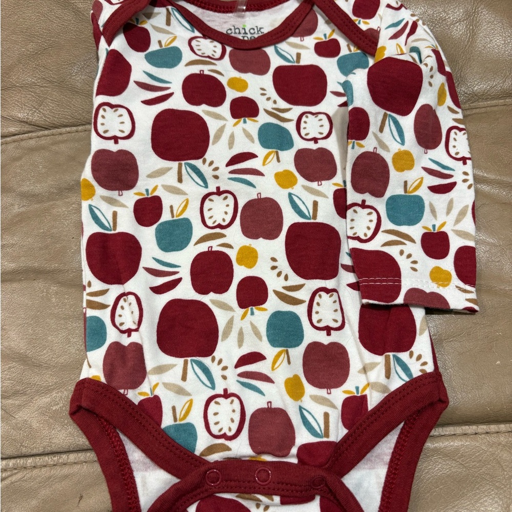 Lot of 3 long sleeved fall inspired onsies.